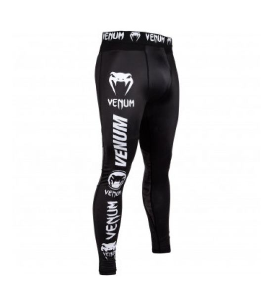 Брюки компрессионные VENUM LOGOS COMPRESSSION TIGHTS - BLACK/WHITE Брюки компрессионные VENUM LOGOS COMPRESSSION TIGHTS - BLACK/WHITE